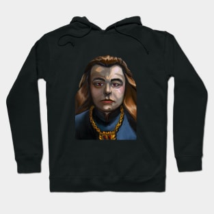 Oil pastel portrait Hoodie